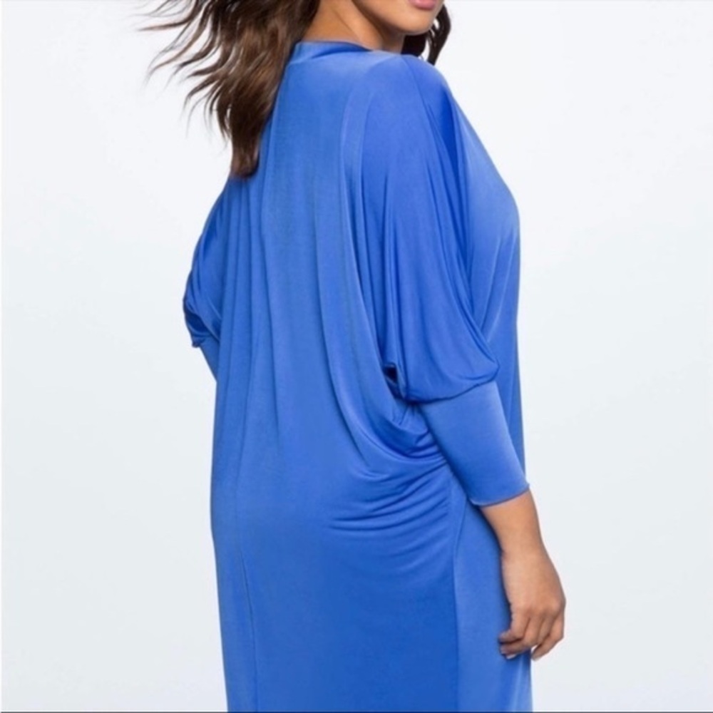 ELOQUII Royal Blue Dolman Sleeve Dress NWT